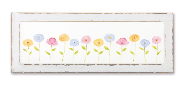 Floral Frame 24" x 9"H Screen/Wood