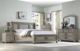 Antique Gray Dresser Mirror