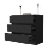 Wyatt Black 3-Drawer Dresser