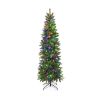 6 Feet Pre-Lit Artificial Christmas Tree with 648 PVC PE Branch Tips