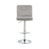 COOLMORE Bar Stools with Back and Footrest Counter Height Dining Chairs 2PC/SET,360¬∞ Velvet Swivel Bar Stools Set of 2
