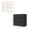 Wyatt Black 3-Drawer Dresser