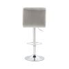 COOLMORE Bar Stools with Back and Footrest Counter Height Dining Chairs 2PC/SET,360¬∞ Velvet Swivel Bar Stools Set of 2
