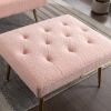 36.61'' Wide Modern Accent Chair With 3 Positions Adjustable Backrest, Tufted Chaise Lounge Chair