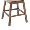 COOLMORE Bar Stools Set of 2 Counter Height Chairs with Footrest for Kitchen, Dining Room And 360 Degree Swivel