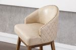 COOLMORE Bar Stools Set of 2 Counter Height Chairs with Footrest for Kitchen, Dining Room And 360 Degree Swivel