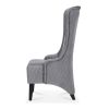 23.03" Wide High-Back Velvet Accent Chair, Comfy High Wingback Chair, Living Room Chair with Soft Padded & Wooden Legs