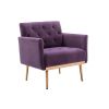 COOLMORE Accent Chair ,leisure single sofa with Rose Golden feet
