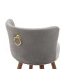 COOLMORE Counter Height Bar Stools Set of 2 for Kitchen Counter Solid Wood Legs with a fixed height of 360 degrees