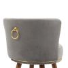 COOLMORE Counter Height Bar Stools Set of 2 for Kitchen Counter Solid Wood Legs with a fixed height of 360 degrees