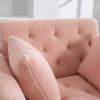 36.61'' Wide Modern Accent Chair With 3 Positions Adjustable Backrest, Tufted Chaise Lounge Chair