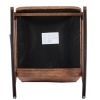 COOLMORE Rocking Chair With Ottoman, Mid-Century Modern Upholstered Fabric Rocking Armchair, Rocking Chair Nursery with Thick Padded Cushion