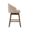 COOLMORE Bar Stools Set of 2 Counter Height Chairs with Footrest for Kitchen, Dining Room And 360 Degree Swivel